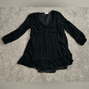 Altar’d State Size L Elegant Flowy Black Women's Top
